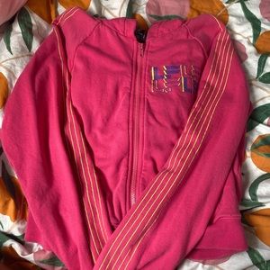 Hot Pink Indie Zip-Up Hoodie 💗🍄💕